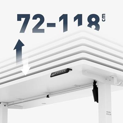 Elektrisch bureau Leader 7.3 White