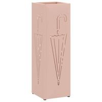 VidaXL Paraplu standaard met opslag roze 15,5 x 15,5 x 49 cm metaal - thumbnail
