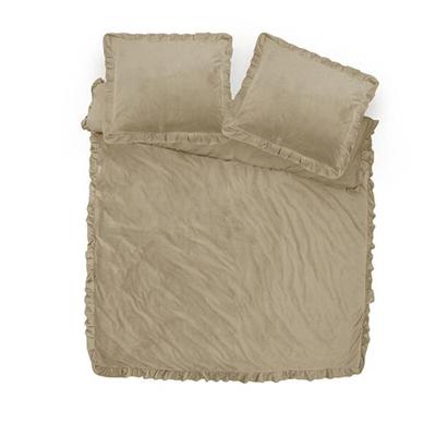 Sleeptime Velvet Ruffles Iced Coffee 240 x 220 cm