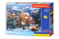 Castorland legpuzzel Sledding in Town 300 stukjes - thumbnail