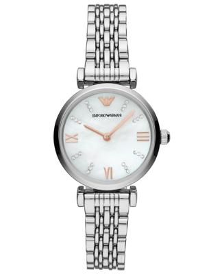 Emporio Armani stalen dameshorloge met twee wijzers AR11204
