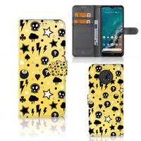 Telefoonhoesje met Naam Nokia G50 Punk Geel - thumbnail