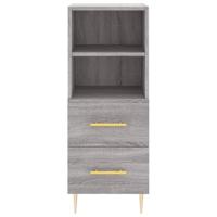 Dressoir 34,5x34x90 cm bewerkt hout grijs sonoma eikenkleurig - thumbnail