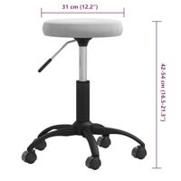 VidaXL Massagekruk fluweel lichtgrijs - thumbnail