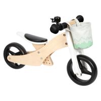 Small Foot - houten training driewieler/loopfiets 2in1 saliegroen - thumbnail