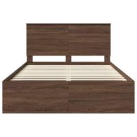 Bedframe Bruin Eiken 140 x 200 cm Massief grenenhout - thumbnail