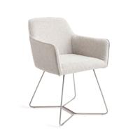 Jesper Home Eetkamerstoel 'Hofu' Beehive Steel, kleur Checkers Charm - thumbnail