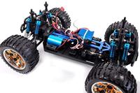 Amewi Torche Pro Brushless 1:10 RC auto Elektro Monstertruck 4WD RTR 2,4 GHz Incl. accu en lader - thumbnail