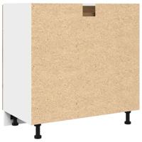 Onderkast met lade Lyon 80x46x81,5 cm bewerkt hout artisanaal eiken - thumbnail