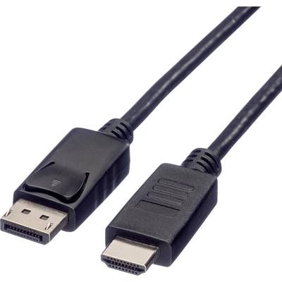 ROLINE RM DisplayPort Kabel DP - HDMI, M/M, zwart, 2 m