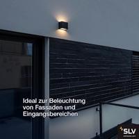 SLV SITRA CUBE 1002032 LED-buitenlamp (wand) 10 W Antraciet - thumbnail