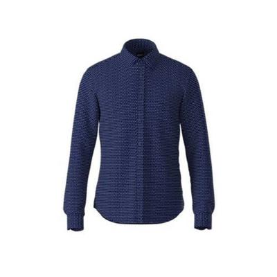 BOSS Casual slim fit overhemd met all over print marine BOSS Casual slim fit overhemd met all over print marine
