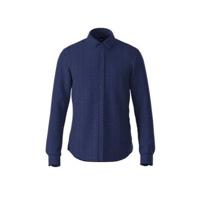 BOSS Casual slim fit overhemd met all over print marine - thumbnail