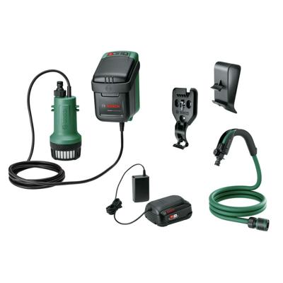 Bosch Groen GardenPump 18V-2000 | Accu Regentonpomp | incl. accu en lader - 06008C4202