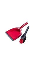 Bezem met Stoffer en Blik Schoonmaakset Vileda Rood Plastic - thumbnail