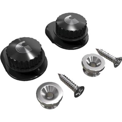 D'Addario PW-SLS-02 universal strap lock system nikkelkleurig