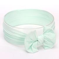 Schattig bowknot zuigeling baby meisje Hairband Headwear hoofdbanden (mint groen # 12) - thumbnail