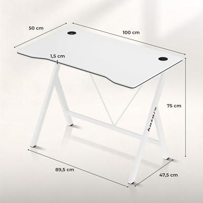 Huzaro Hero 1.4 White - gaming bureau, wit