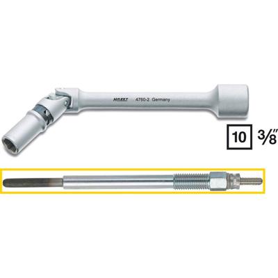 Hazet 4760-2 4760-2 Bougiesleutel 8 mm Aandrijving 3/8 (10 mm) 142 mm 1 stuk(s) Hazet 4760-2 4760-2 Bougiesleutel 8 mm Aandrijving 3/8 (10 mm) 142 mm 1 stuk(s)