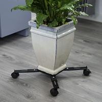 NATURE Rek voor uitschuifbare planten - Zwart metaal - H6 x 34/51 x 34/51 cm - thumbnail