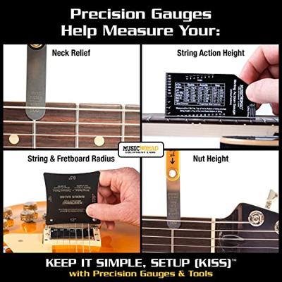 MusicNomad MN609 KEEP IT SIMPLE, SETUP (KISS) Starter Kit Bundle set voor afstellen van gitaar - 43 stuks