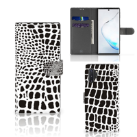 Samsung Galaxy Note 10 Plus Telefoonhoesje met Pasjes Slangenprint - thumbnail
