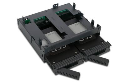 Icy Dock MB732SPO-B 2x2,5 SATA mobile rack+ Ultra Slim ODD voor extern 5,25 - thumbnail