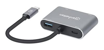 Manhattan USB-C to HDMI & VGA 4-in-1 Docking-Konverter USB-C dockingstation Geschikt voor merk (dockingstation): Universeel USB-C Power Delivery Manhattan USB-C to HDMI & VGA 4-in-1 Docking-Konverter USB-C dockingstation Geschikt voor merk (dockingstation): Universeel USB-C Power Delivery
