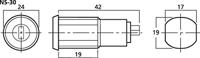 Monacor 0011300 NS-30 Sleutelschakelaar 150 V 3 A 1 stuk(s) - thumbnail