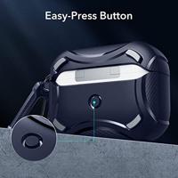 ESR Hoes voor AirPods Pro 2, MagSafe draadloos opladen, compatibel met AirPods Pro 2e generatie 2022/1e generatie 2019, magnetisch deksel, HaloLock Cyber Armor robuuste AirPod hoes - thumbnail