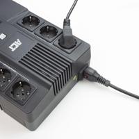 ACT AK5080 Netsnoer C13 IEC Lock | Open Einde | Zwart | 2 meter - thumbnail