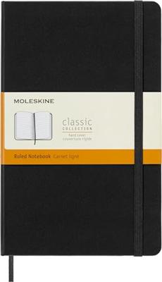 Moleskine notitieboek, ft 13 x 21 cm, gelijnd, harde cover, 240 bladzijden, zwart Moleskine notitieboek, ft 13 x 21 cm, gelijnd, harde cover, 240 bladzijden, zwart
