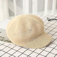 Lente en zomer Koreaanse versie van de nieuwe lichte lichaam effen kleur casual bump Beret Hat vrouwelijke outdoor Fashion Duck tong achthoekige GLB ( - thumbnail