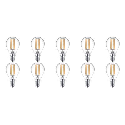 PHILIPS - LED Lamp 10 Pack - CorePro Luster 827 P45 CL - E14 Fitting - 4.5W - Warm Wit 2700K | Vervangt 40W