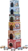 Little Dutch Stapeltoren Incl. 6 Auto's Fsc - thumbnail