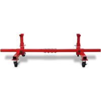 VidaXL Mobiele assteunpoot rood - thumbnail