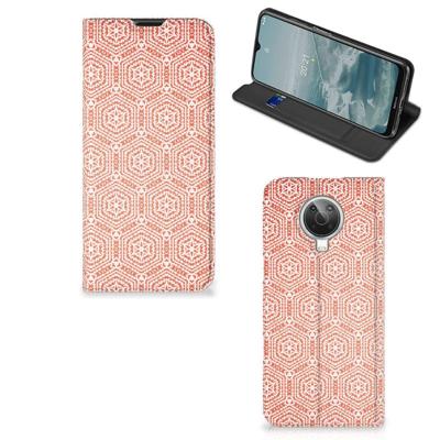 Nokia G10 | G20 | Hoesje met Magneet | Pattern Orange
