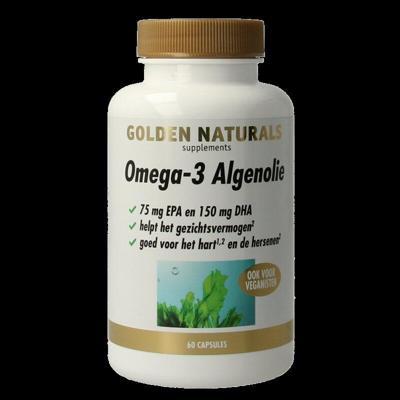 Golden Naturals Omega 3 algenolie liquid capsules 60 Capsules Golden Naturals Omega 3 algenolie liquid capsules 60 Capsules