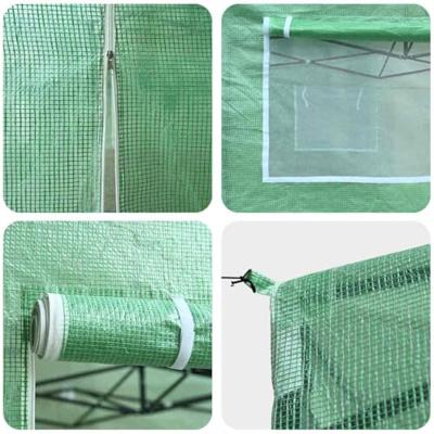 VidaXL Kas met pop-up frame met dak groen 290 x 430 x 315 cm ijzer