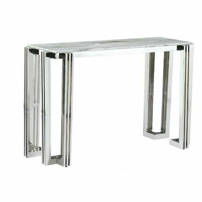 Wandtafel DKD Home Decor Kristal Zilverkleurig Staal Wit 120 x 45 x 78 cm