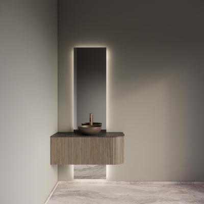 Badkamermeubelset Gliss Design Alluro 100 cm Links Corn Silk Badkamermeubelset Gliss Design Alluro 100 cm Links Corn Silk