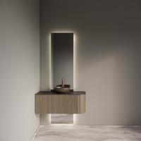 Badkamermeubelset Gliss Design Alluro 100 cm Links Corn Silk - thumbnail