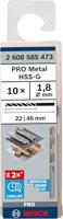 Bosch Accessoires Metaalboren HSS-G, Standard 1,8 x 22 x 46 mm 10st - 2608585473 - thumbnail