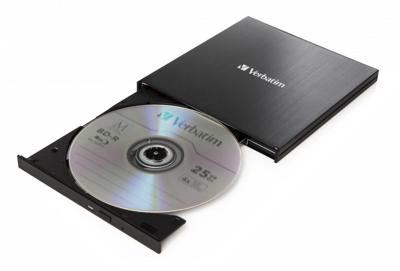Verbatim External Slimline Externe Blu-ray brander Retail Zwart
