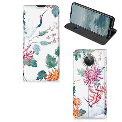 Nokia G10 | G20 | Hoesje maken | Bird Flowers