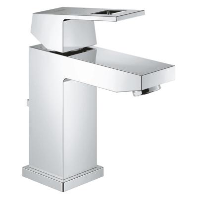 GROHE Eurocube Wastafelkraan - 1-greep - mengkraan - keramische schijven - bevestigingssysteem - koersbegrenzer - metalen hendel - chroom 2312700E