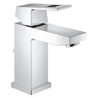 GROHE Eurocube Wastafelkraan - 1-greep - mengkraan - keramische schijven - bevestigingssysteem - koersbegrenzer - metalen hendel - chroom 2312700E - thumbnail
