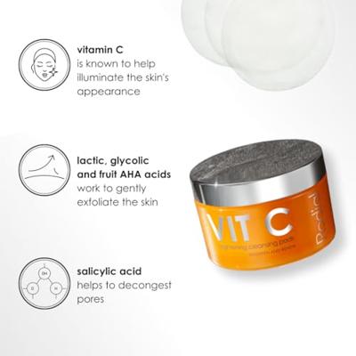 Rodial Vit C Brightening Cleansing Pads 50 stuk Make-up verwijderaar en reiniger 50 pc Rodial Vit C Brightening Cleansing Pads 50 stuk Make-up verwijderaar en reiniger 50 pc