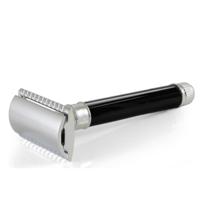 Edwin Jagger Razors Double Edge Safety Extra Long Handle Ebony & Chrome Plated Ref.DEL8614BL 1Stuks - thumbnail