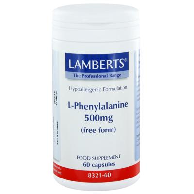 Lamberts L-Phenylalanine 500mg 60 Capsules
